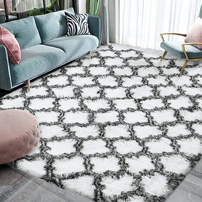 Navak Carpet Large Shag Area Rugs for Bedroom Super Soft Plush Fluffy Carpets Living Room Rug Non-Slip Indoor Floor Rug for Kids Nursery Girl