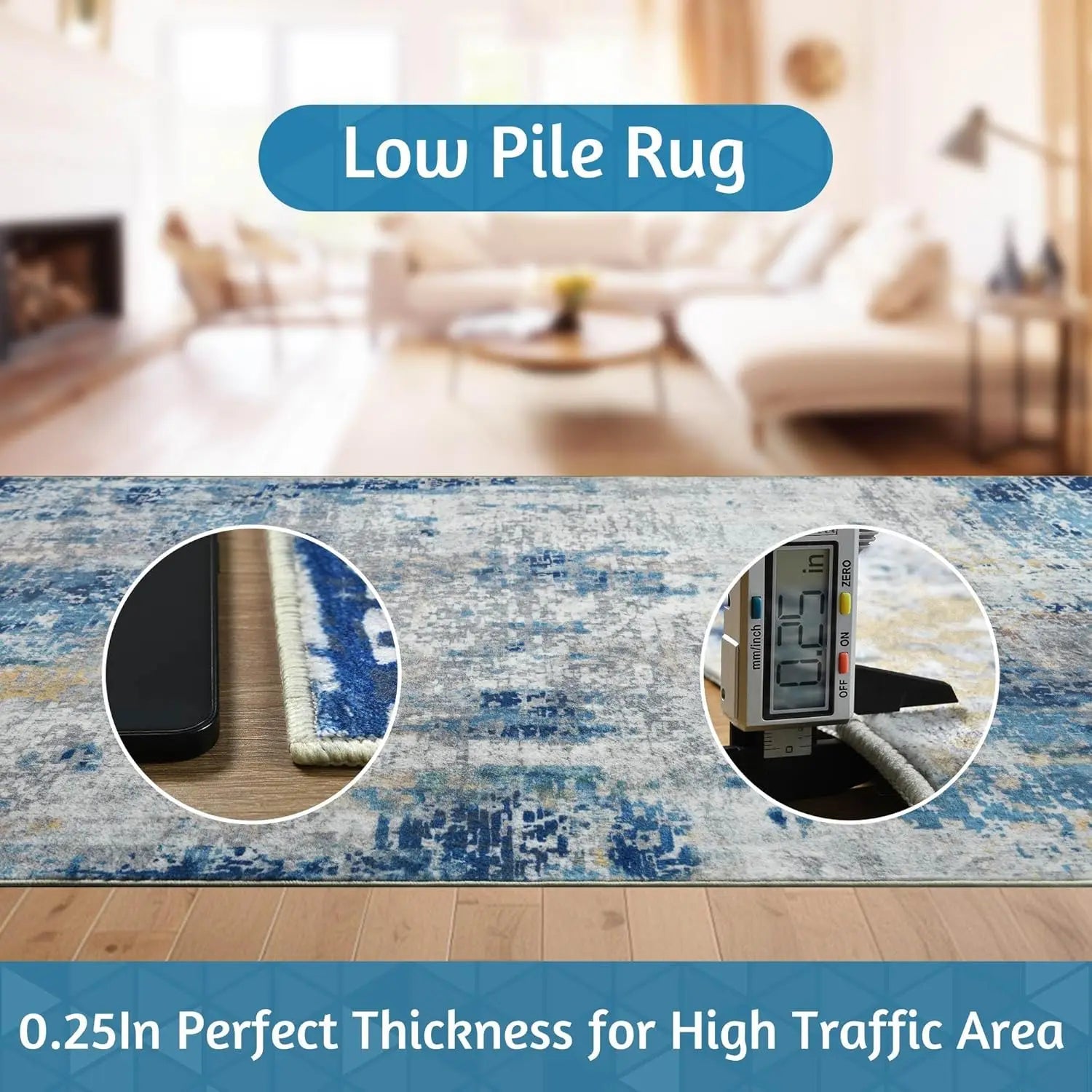 Navak Carpet Living Room Area Rugs Soft Large Modern Abstract Area Rug,  Boho Vintage Machine Washable Non Slip Carpet , Low Pile Rugs