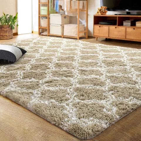 Navak Carpet Large Shag Area Rugs for Bedroom Super Soft Plush Fluffy Carpets Living Room Rug Non-Slip Indoor Floor Rug for Kids Nursery Girl