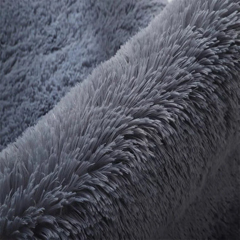 Navak Carpet Grey Living Room Large Carpet Hall Coffee Table Floor Mat 160x230 Children's room Bedroom Long Hair Fluffy Floor Covering Rugs