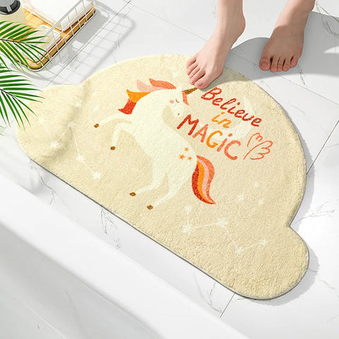 Navak Carpet Fantasy Magic Unicorn Series Soft Mats Rugs Home Entrance Carpet Bedroom Toilet Bathroom Door Absorbent Non-Slip Foot Pad