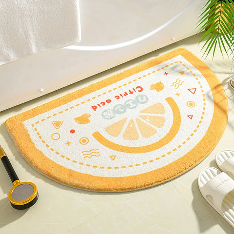 Navak Carpet Ins Simple Bath Mats Small Fresh Flowers Floor Rug Home Entrance Carpet Bedroom Toilet Bathroom Door Absorbent Non-Slip Foot Pad