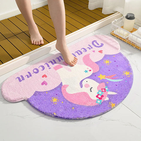 Navak Carpet Fantasy Magic Unicorn Series Soft Mats Rugs Home Entrance Carpet Bedroom Toilet Bathroom Door Absorbent Non-Slip Foot Pad