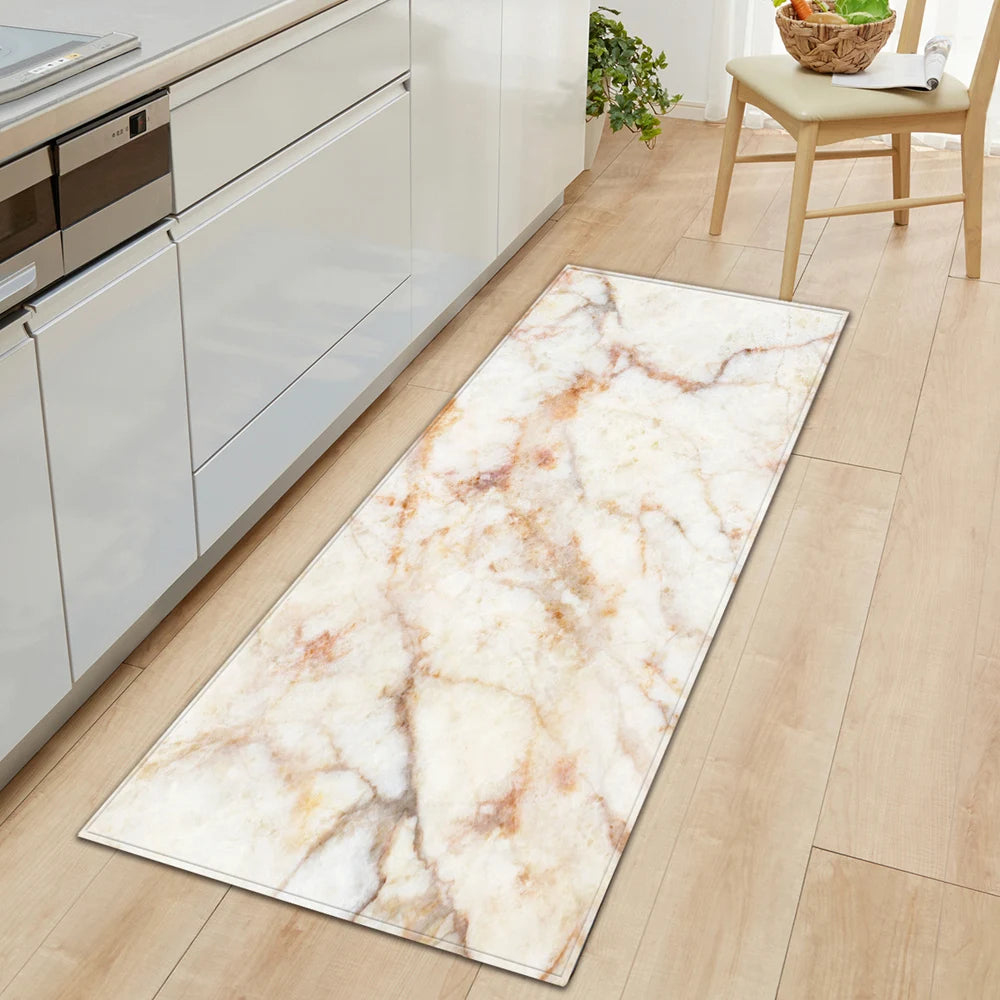 Navak Carpet Nordic Kitchen Mat Bedroom Entrance Doormat Home Hallway Floor Decoration Living Room Carpet Wood grain Bathroom Anti-Slip Rug