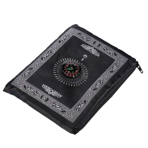 Navak Carpet Portable Muslim Travel Prayer Mat Prayer Rug with Compass and Booklet Musallah Pads Carpet Outdoor Ramadan Islamic Gift
