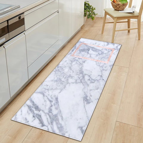 Navak Carpet Nordic Kitchen Mat Bedroom Entrance Doormat Home Hallway Floor Decoration Living Room Carpet Wood grain Bathroom Anti-Slip Rug