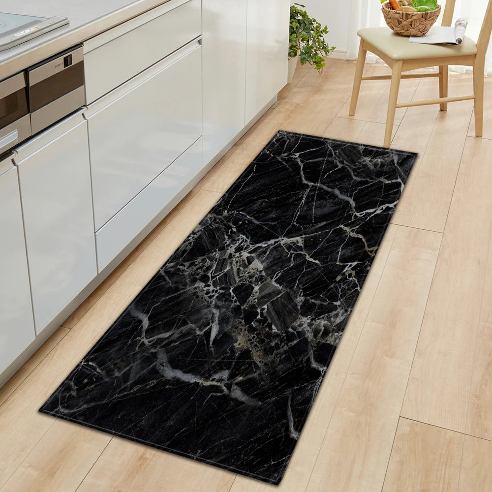 Navak Carpet Nordic Kitchen Mat Bedroom Entrance Doormat Home Hallway Floor Decoration Living Room Carpet Wood grain Bathroom Anti-Slip Rug