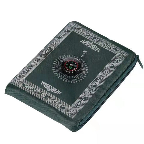 Navak Carpet Portable Muslim Travel Prayer Mat Prayer Rug with Compass and Booklet Musallah Pads Carpet Outdoor Ramadan Islamic Gift