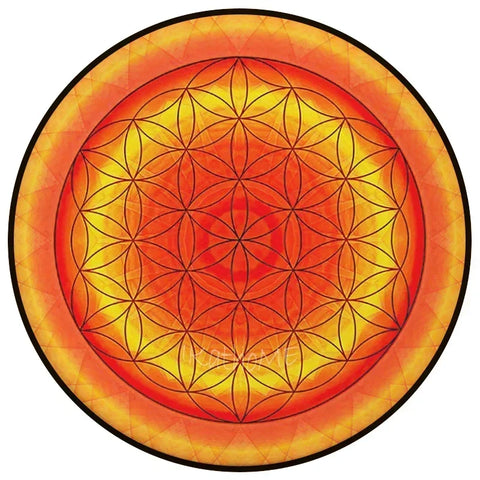 Navak Carpet Yin Yang Tai Chi Round Carpet Flower of Life Gym Carpets Circle Rug Indian Buddha Yoga Meditation Mats Non-slip Chair Mat Decor
