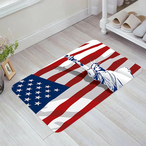 Navak Carpet Flag of American Floor Mat Carpets Room Mats Rugs Home Doormat Entrance Door Kitchen Carpet Balcony Foot Rug Bathroom Bath House