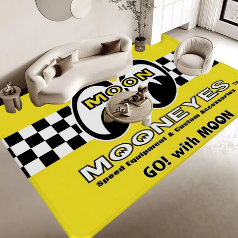 Navak Carpet Mooneyes Print Floor Mat INS Style Soft Bedroom Floor House Laundry Room Mat Anti-skid Bedside Area Rugs