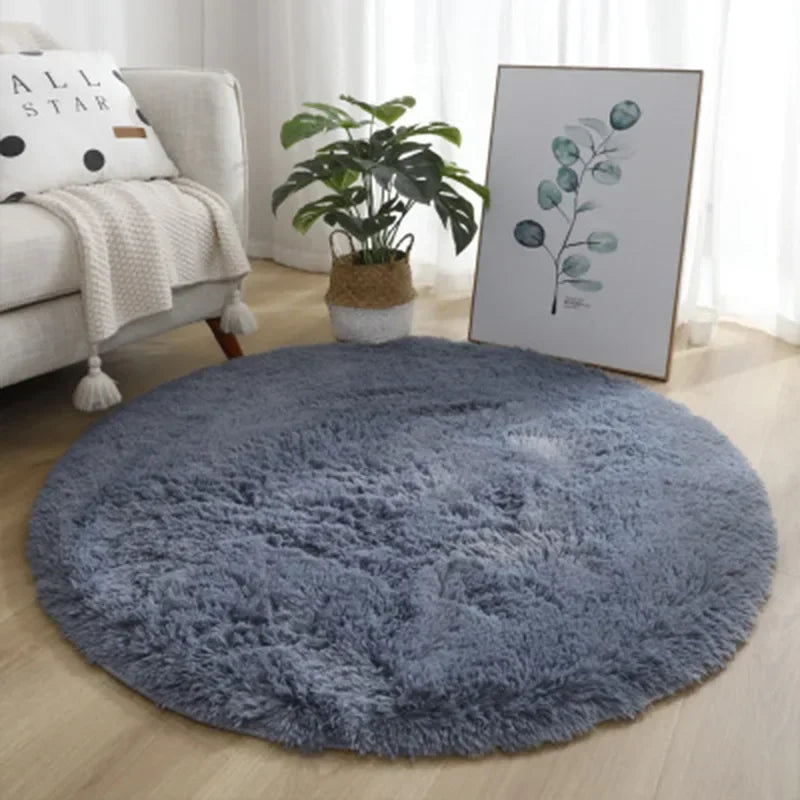 Navak Carpet Exclusive Picks Cute Non-slip round Soft Shaggy Rug Modern round Rugs for Kids Bedroom Fluffy Shaggy round Rugs for Baby Room