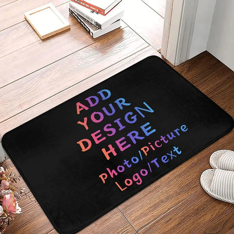 Navak Carpet Area Rug Personalized Doormat with Your Text Photo Logo Picture Non-Slip Customized Welcome Carpet Door Mats for Entrance Decor