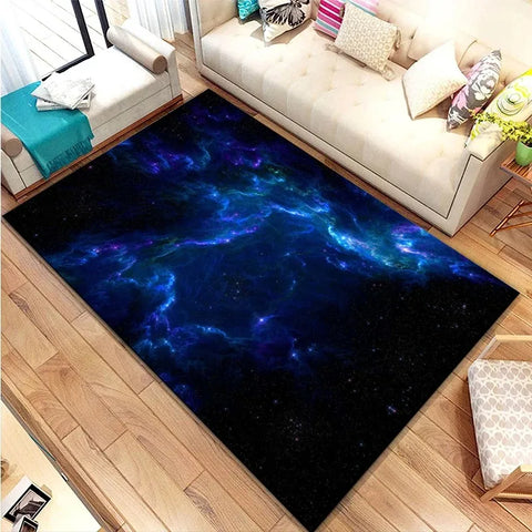 Navak Carpet 3D Galaxy Space Star Carpet Home Bedroom Living Room Decorative Floor Mat Bathroom Room Non-Slip Carpet Door Mat