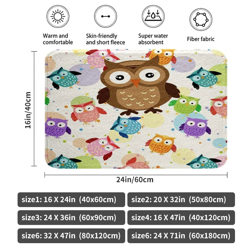 Navak Carpet Bedroom Rug T-Corvettes Living Room Floor Carpet Slip-resistant Hallway Kitchen Porch Foot Mat Non-slip Doormat Entrance Door