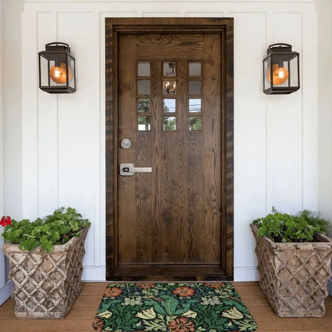 Navak Carpet Custom William Morris Compton Floral Art Nouveau Pattern Doormat Bath Door Floor Mat Textile Pattern Toilet Rug Carpet Footpad