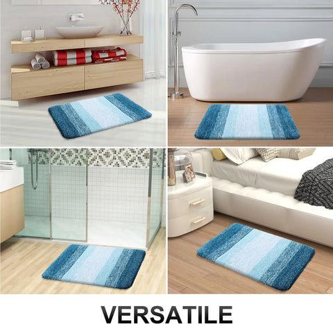 Navak Carpet Kitinjoy Bathroom Rug Mat extra Soft Absorbent Microfiber Bath Mat Non-Slip Plush Shaggy Machine Wash Carpet Bathroom Floor Rugs