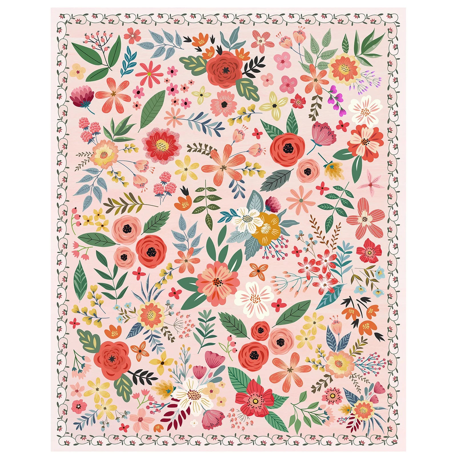 Navak Carpet 8' X 10' Area Rug Boho Washable Rug Non Slip Soft Carpet Low Pile Indoor Carpet for Bedroom Office Dining Room