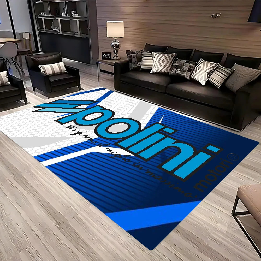 Navak Carpet P-Polini Italy Scooter Race Floor Mat Non-Slip Laundry Room Mat Laundry Decor Balcony Child Living Room Bedside Mats