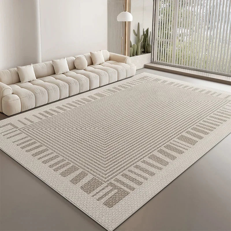 Navak Carpet Exclusive Picks Creme Style Bedroom Carpet Simply Bed Table Cushion Rug Light Luxury Living Room Full Sofa Coffee Home Decoration