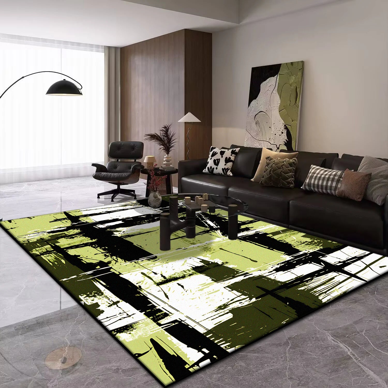 Navak Carpet Modern Abstract Carpet Large Living Room Light Luxury Sofa Non-slip Rug Washable Balcony Decoration Rug Children's Bedroom Mat