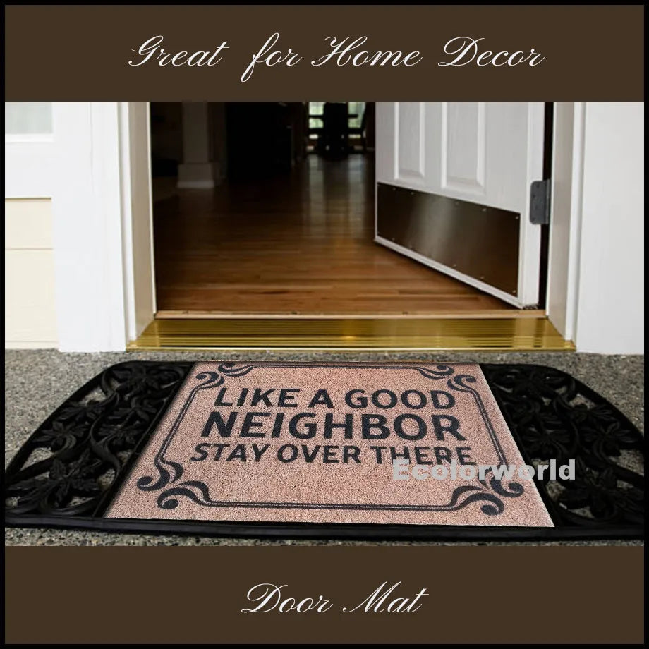 Navak Carpet Personalized PVC Doormat Custom Text Mat Outdoor Front Door Entrance Welcome Mats Rugs Floor Carpet Dust Proof Home Decor