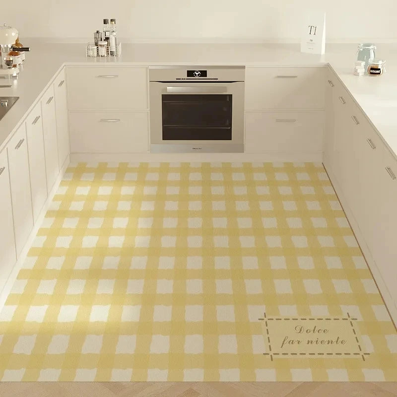 Navak Carpet Grid Pattern Carpet Dreamy Color Scheme Girlish Heart Decoration Anti Slip Rug Living Room Home Fashionable and Beautiful Mat