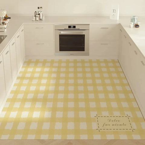 Navak Carpet Grid Pattern Carpet Dreamy Color Scheme Girlish Heart Decoration Anti Slip Rug Living Room Home Fashionable and Beautiful Mat