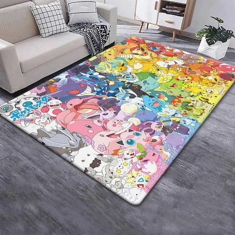 Navak Carpet Daily Picks Pokemon Cartoon Carpet Rug Living Room Bedroom Decoration Picnic Camp Kitchen Carpet Crawling Carpet Decoration