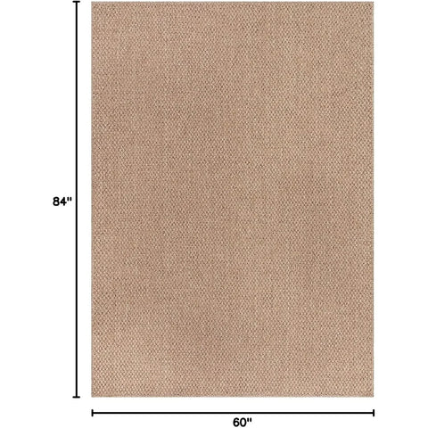 Navak Carpet Easy Jute Rug 5x7, Indoor Outdoor Natural Color Farmhouse Area Rugs for Living Room Patio and Kitchen Rug,(5 x 7)