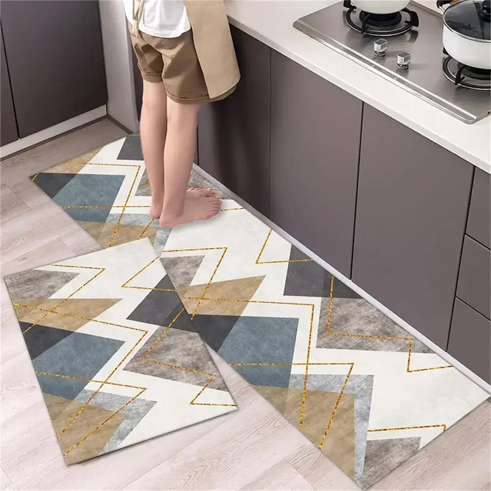 Navak Carpet Kitchen Carpet Mats for Floor Bedroom Living Room Long Bedside Area Rug Soft Washable Carpet Anti Slip Bathroom Entrance Doormat