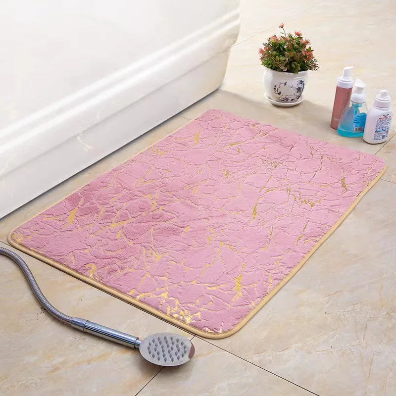 Navak Carpet Bath Mat Modern Living Room Area Small Rug Washable Bedroom doormat Bathroom Rectangle Non Slip Toilet Floor Faux Mat
