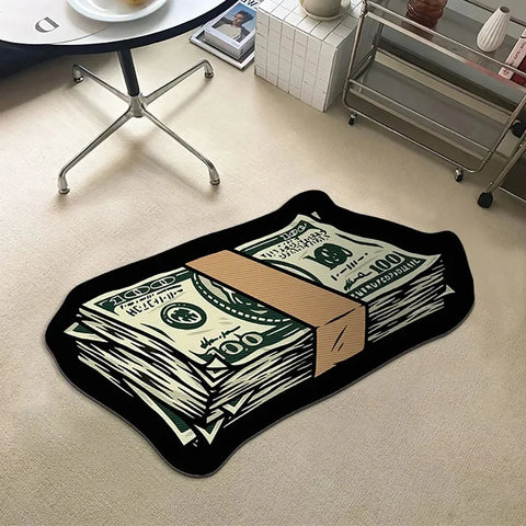 Navak Carpet Exclusive Picks Flannel Carpet Cartoon Dollar Entry Door Mat Entryway Rug Entry Rug Non-slip Mat  Washable Dirty Resistant Home Decor