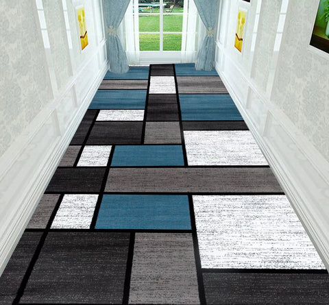 Navak Carpet Nordic Modern Villa Long Corridor Carpet Runner Hall Passageway Home Large Rugs Stairway Comfortable Durable Washable Floor Mat