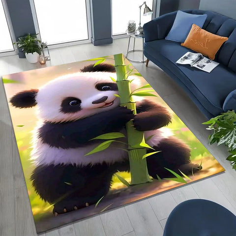 Navak Carpet 2026 New Dream Panda Cute Cartoon Art Rug for Bedroom Living Room Sofa Home Doormat Decor,Large Kid Play Non-slip Floor Mat Gift