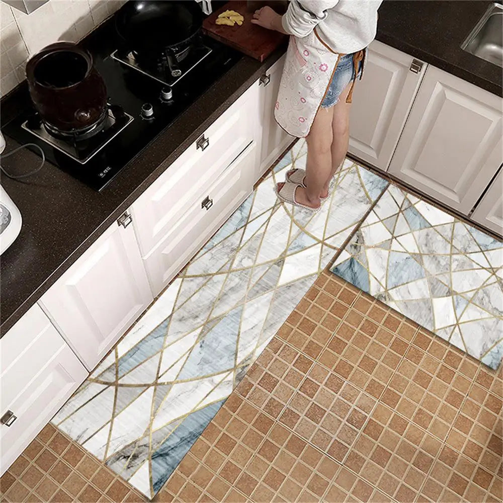 Navak Carpet Kitchen Rug Durable Home Entrance Doormat High-end Kitchen Mats for Floor Waterproof House Hold Washable Non-slip Large Carpet