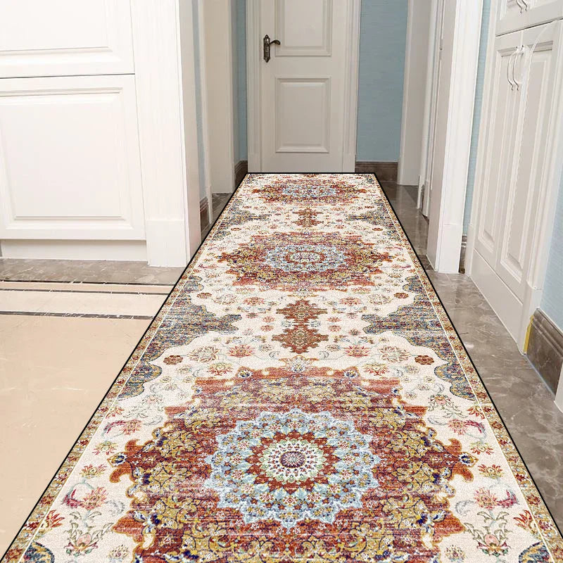 Navak Carpet Persian Style Living Room Hall Carpet Long Hallway Corridor Rugs Non-slip Stairs Decor Runner Rug Kitchen Mat Size Customized