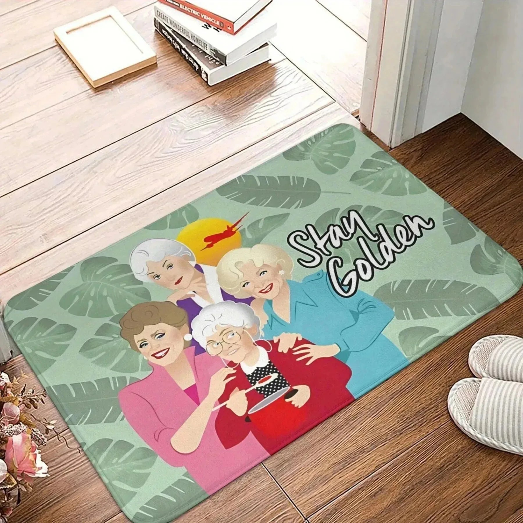 Navak Carpet 1PC 3D pattern Landscape Door Mats Kitchen Rugs Non-Slip Pop design Bathroom Rugs Bath Mat Carpet for Home Sink Laundry Decor