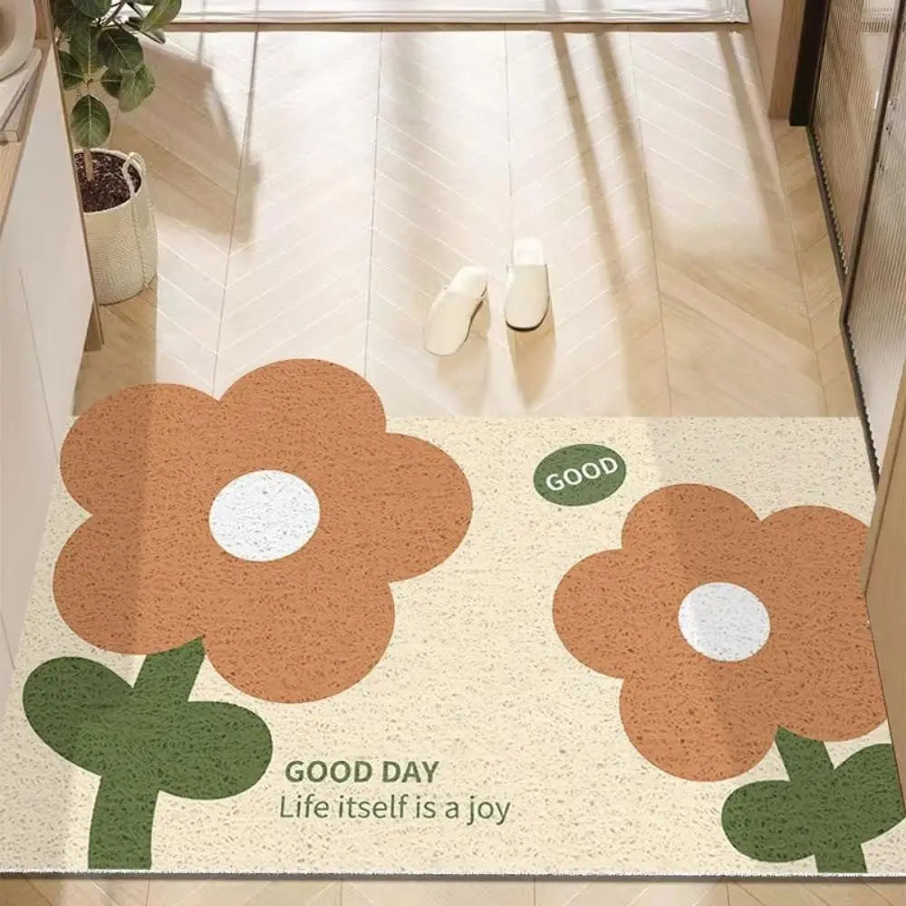 Navak Carpet Cute Flower Door Mat Outdoor Indoor Welcome Mats Front Doormat Non Slip Entrance Rugs for Front Door