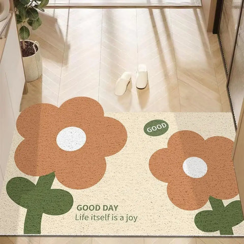 Navak Carpet Cute Flower Door Mat Outdoor Indoor Welcome Mats Front Doormat Non Slip Entrance Rugs for Front Door