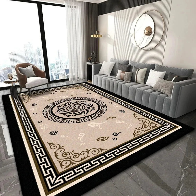 Navak Carpet Chinese Classical Rug for Easy-Clean Living Room Coffee Table and Bedroom Cloakroom Non-Slip Decor