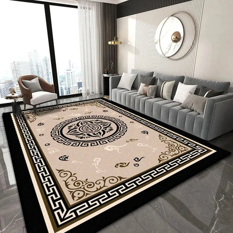 Navak Carpet Chinese Classical Rug for Easy-Clean Living Room Coffee Table and Bedroom Cloakroom Non-Slip Decor