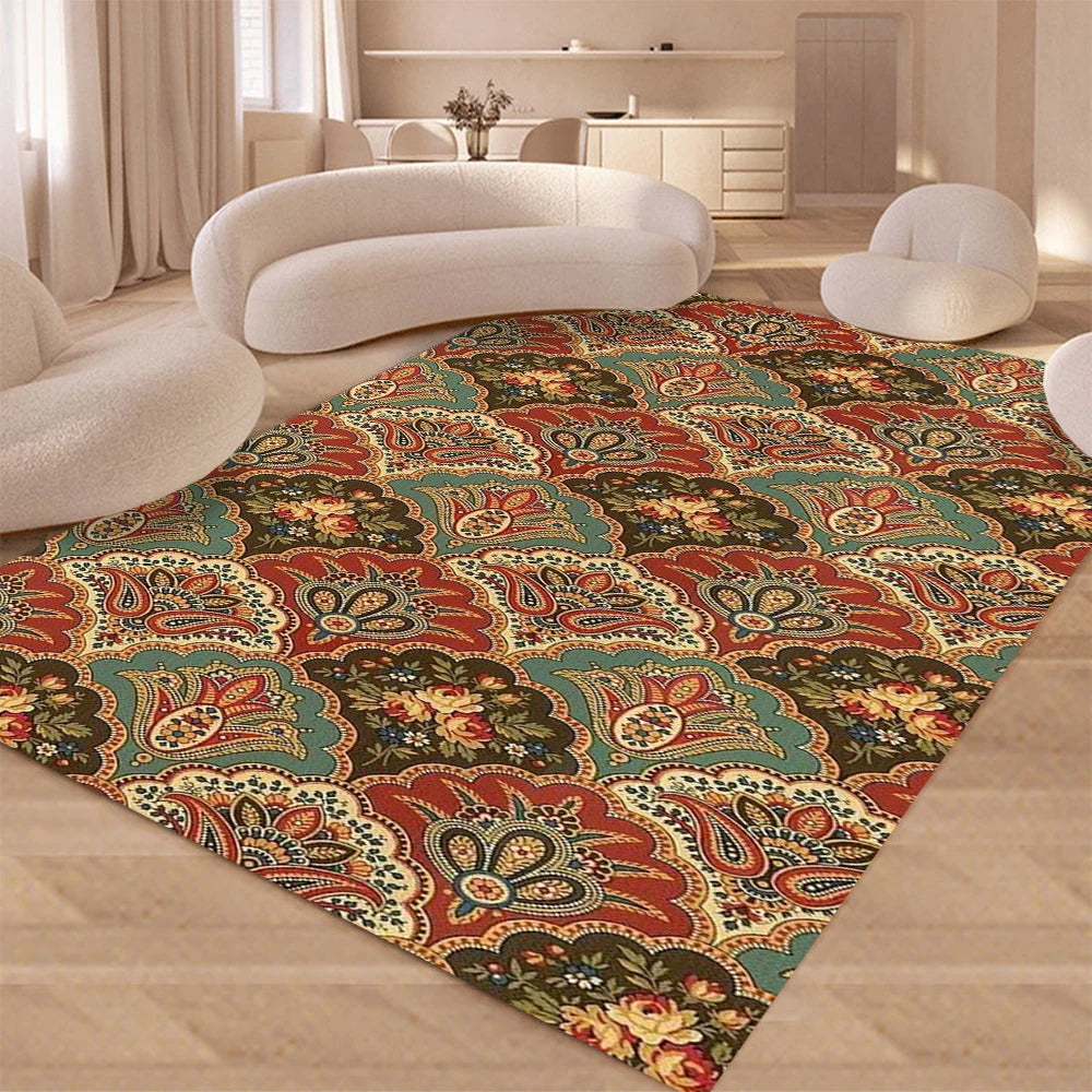 Navak Carpet Daily Picks Disney Living Room Carpet Persian Style Art Tea Room Carpets Soft Washable Balcony Rug Luxury Retro Bedside Rugs Tapis