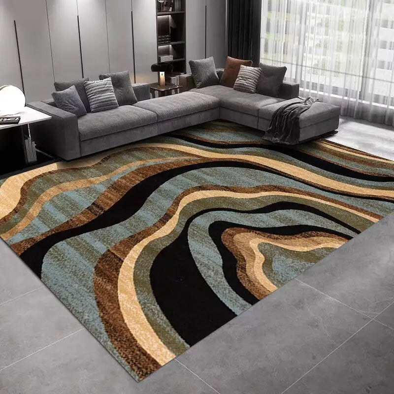 Navak Carpet INS Nordic Abstract Geometric Large Carpets for Living Room Home Room Decoration Plush Lounge Rug Cloakroom Floor Mats Antiskid