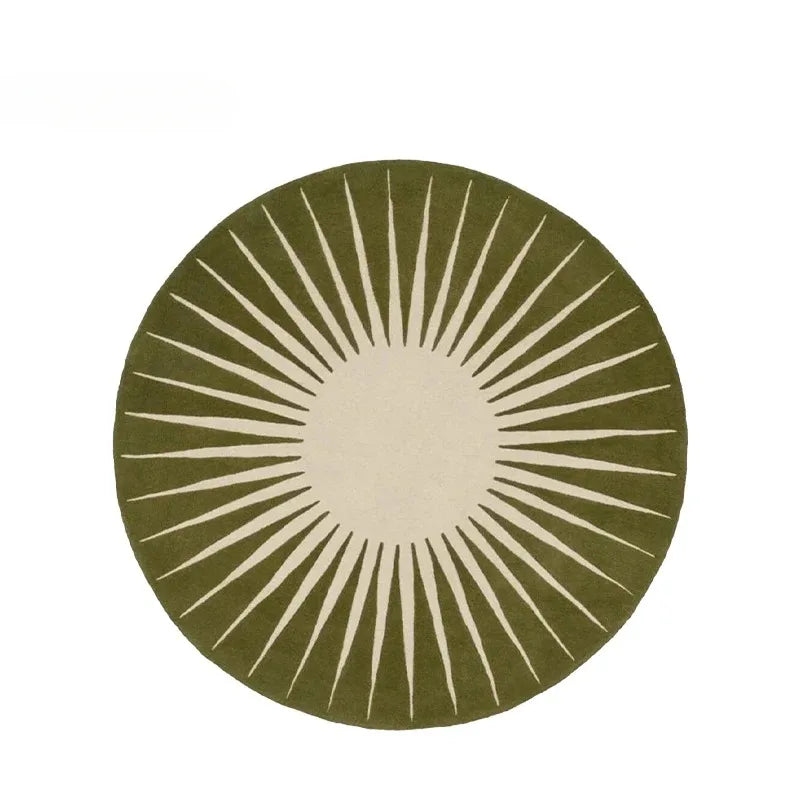 Navak Carpet Modern Style Living Room Home Floor Mat Non-Slip Bedroom Decoration Round Carpet Washable Leisure Rug