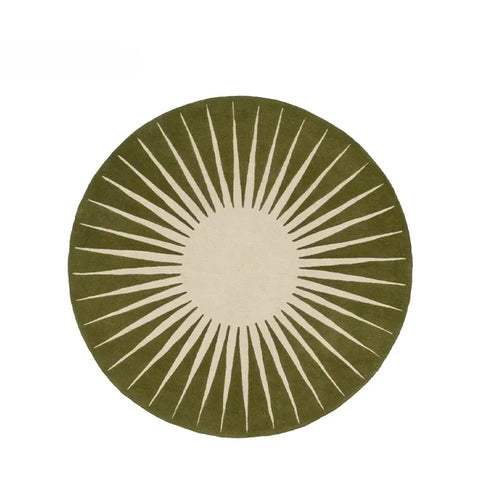 Navak Carpet Modern Style Living Room Home Floor Mat Non-Slip Bedroom Decoration Round Carpet Washable Leisure Rug
