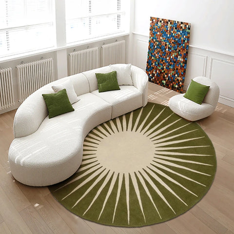 Navak Carpet Modern Style Carpets for Living Room Home Fluffy Soft Floor Mat Thicken Anti-slip Bedroom Decor Round Carpet Washable Lounge Rug
