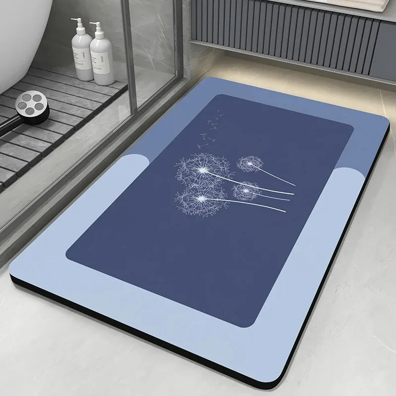 Navak Carpet Super Absorbent Bathroom Rug Bath Mat Floor Foot Mats Quick Dry Non-Slip Shower Pad Toilet Carpet Washable