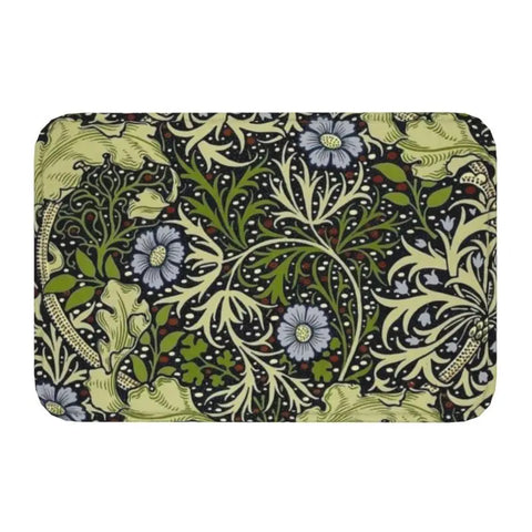 Navak Carpet Custom William Morris Compton Floral Art Nouveau Pattern Doormat Bath Door Floor Mat Textile Pattern Toilet Rug Carpet Footpad