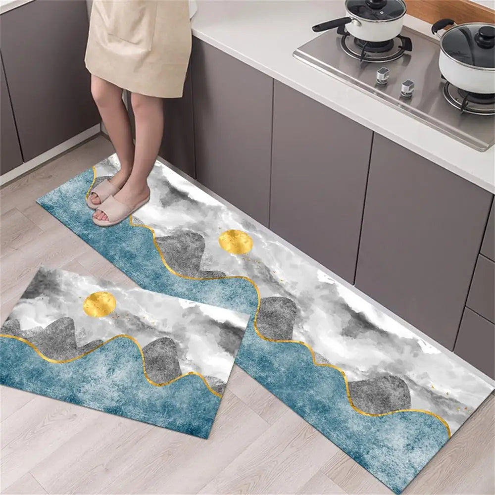 Navak Carpet Kitchen Carpet Mats for Floor Bedroom Living Room Long Bedside Area Rug Soft Washable Carpet Anti Slip Bathroom Entrance Doormat